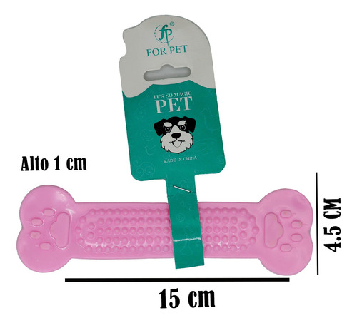 Juguete Mordedera Limpia Dientes Tipo Hueso Resistente