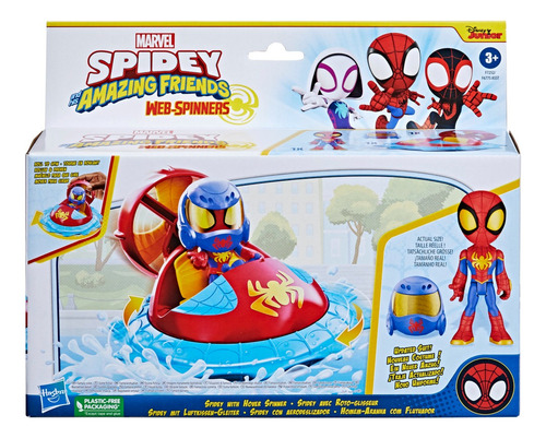 Spidey And His Amazing Friends - Spidey Con Aerodeslizador