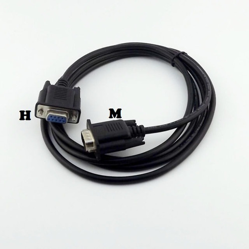 X 5 Cable Serial Rs232 Db9 Hembra Db9 Macho Premium Pintopin Negro