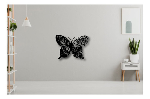 Cuadro Moderno Decorativo Calado Mariposa