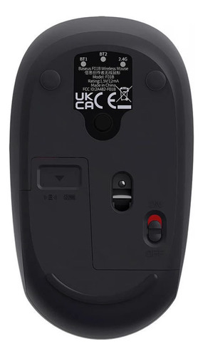 Mouse Baseus Bluetooth E Wireless F01b Ergonomico 1600dpi Cinza-escuro