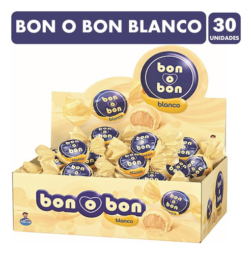 Bombones Bon O Bon Blanco (caja Con 30 Unidades)  