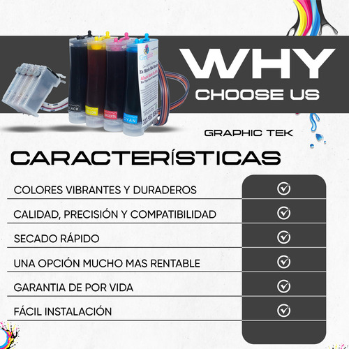 Sistema De Tinta Continua Compatible Epson Xp200 Xp300 Xp400