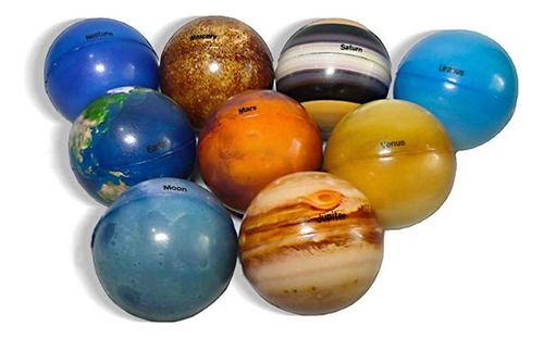 Esponja De Impresión A Color Solar System Planet Balls, Suav