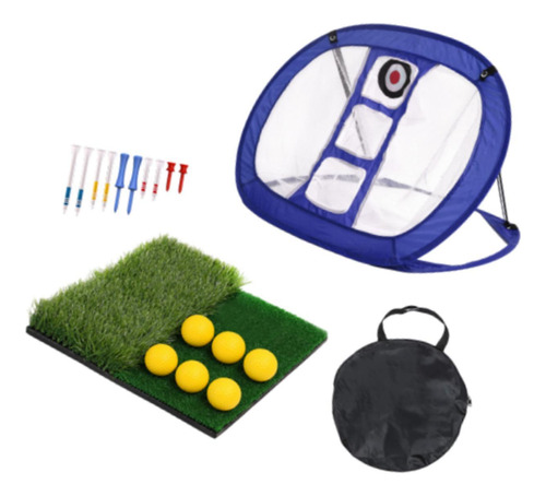 Neta De Práctica De Golf, De Golpes De Golf Con Target Mat