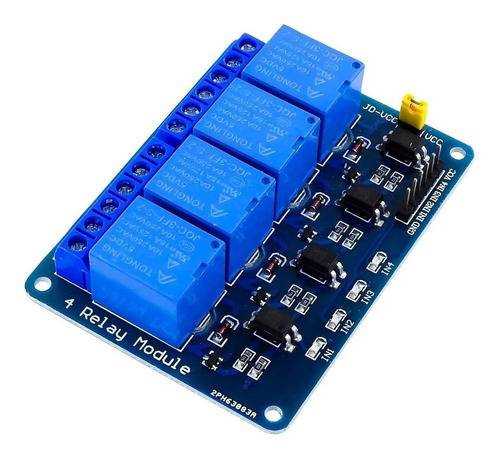 Modulo Relevadores Relay 4 Canales 5v