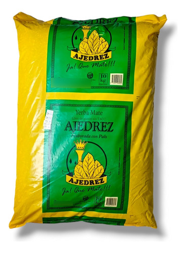 Yerba Mate Ajedrez Canchada Con Palo Premium Organica X 10kg