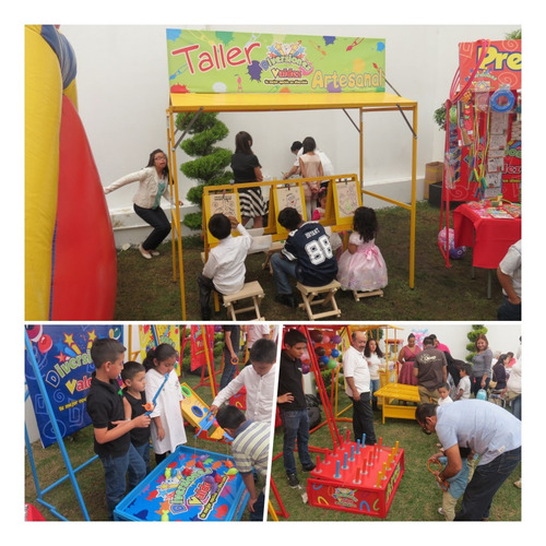 Puestos Mini Feria Kermes Juegos Infantiles Toro Mecanico