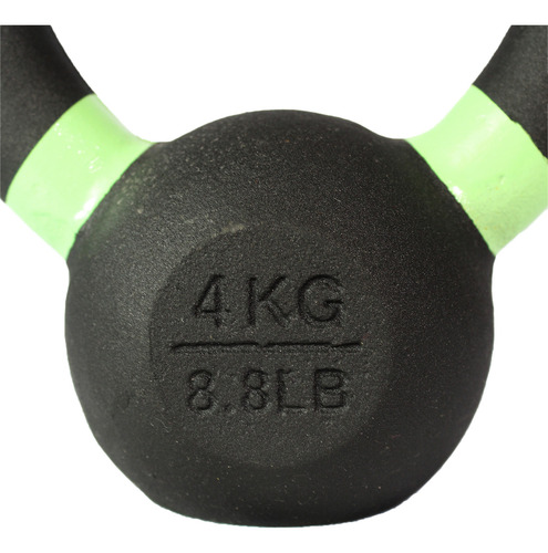 Pesa Rusa Kettlebell 4kg Runfit- Cast Iron Cross/gym Color Negro