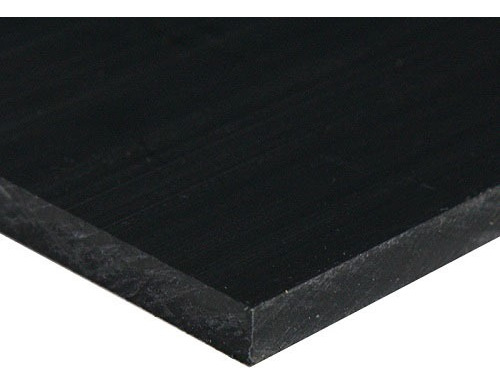 Plancha De Hdpe Color Negro Con Protección Uv 8mm