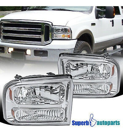 Fits 2005-2007 Ford F250 F350 F450 F550 Super Duty Headlig