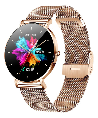 Smartwatch Para Mujer T8, Extensible De Acero, Ip67, Bt5.0