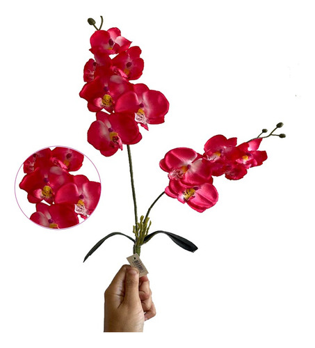 Haste De Orquidea Artificial Para Arranjo Sofisticado