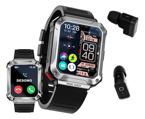 Smartwatch Reloj Inteligente Bluetooth Con Auriculare 1.96