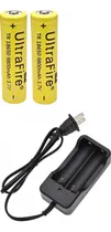 Comprar 2 Baterias De Litio 18650 Recargables 3,7v 9800mah +cargador