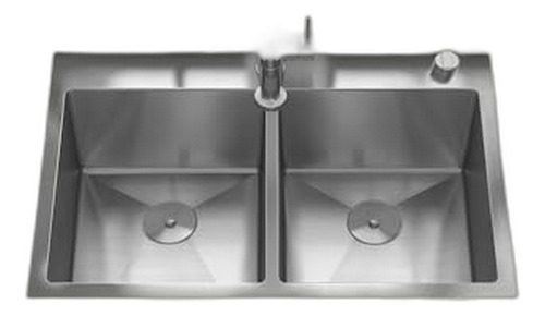Fregadero Doble Sinber 33 X 22 X 9 De Acero Inoxidable 30