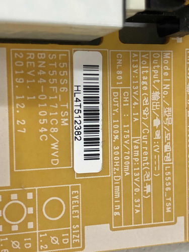 Fuente Samsung Bn44-01054c / L55s6_tsm | Un58tu7000-fxzx (Usado)