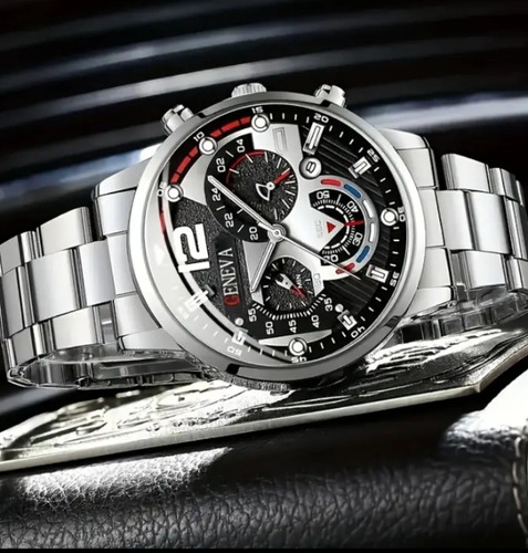 Reloj Hombre Acero Inoxidable Hebilla Gancho Generic