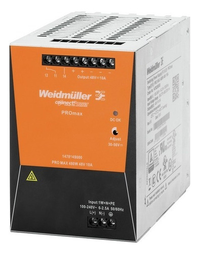 Fuente De Alimentacion Promax 480w 24v 20a Weidmuller 147814
