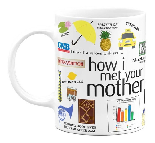 Caneca Branca How I Met Your Mother Personalizada Com Nome Cor Branco