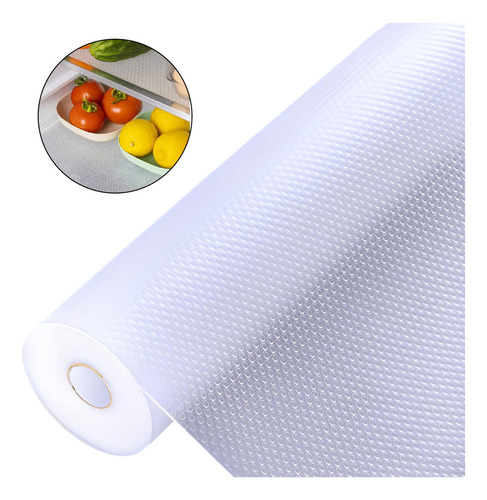 Rollo Plástico Protector Para Cajones Estantes 45cmx300cm Color Transparente