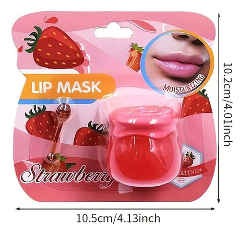 Bálsamo Labial Hidratante Brillo Fresa - Moda Ling