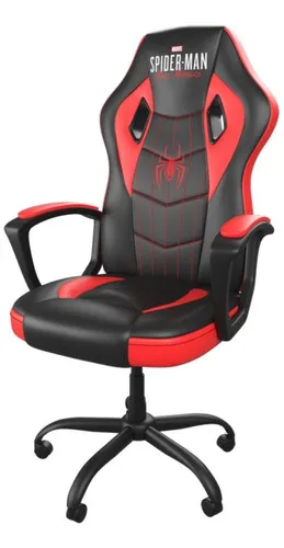Silla Gamer Spiderman - Edicion Limitada Miles Morales - Xtf Color Negro