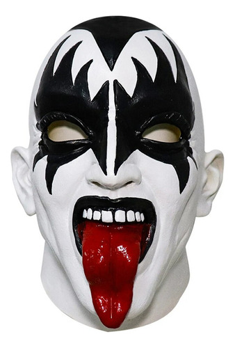 1 Máscara De Gene Simmons, Cantante De Cosplay De Kiss Cos