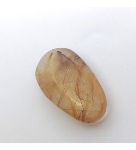 Cuarzo Rutilado Cabellera De Venus Joyeria Gema Natural C58 Dorado