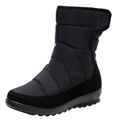 Botas Para Mujer, Para Exteriores, Redondas, Con Punta Suave