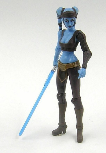 Star Wars The Clone Wars Aayla Secura Jedi 3.75 S/caixa