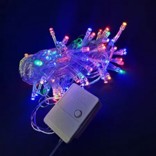 Luzes De Natal Led Coloridas 16m - Fio Transparente