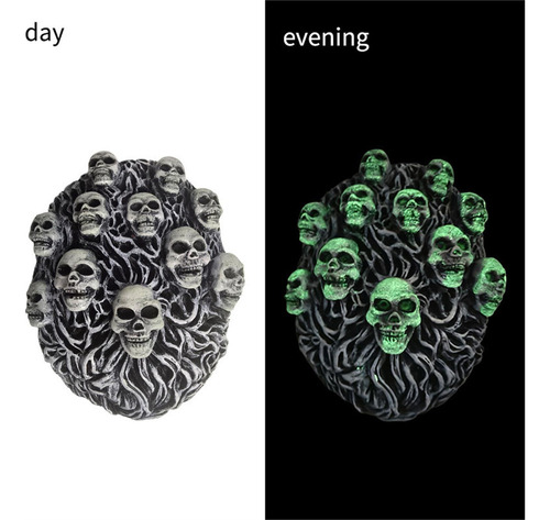 Caveira Halloween Brilha No Escuro Calavera Em