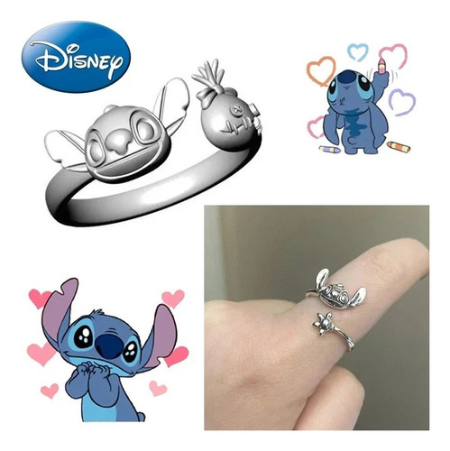 Jz 1 Anillo Ajustable Stitch Diseños Para Mujer