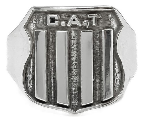 Anillo Escudo Equipo Fútbol Argentina Talleres De Córdoba C - Grande Plata 925