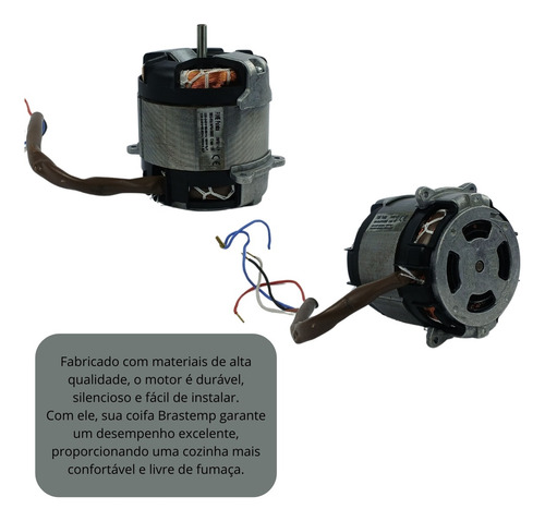 Motor Da Coifa Brastemp Bai91brana Bai91brbna Bai60bebna
