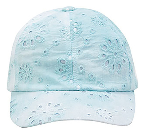 Gorro Niña Broderie Celeste Corona