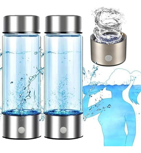 2 Pcs Máquina Ionizadora De Agua De Hidrógeno Portátil