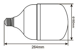 Imagen 2 de 5 de Pack X 3 Lámparas Led Luz Cal/fria High Power 60w E27 Candil