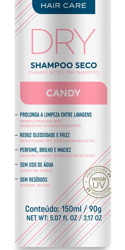 Kit 12 Shampoo Seco Above Candy Brilho Maciez 150ml
