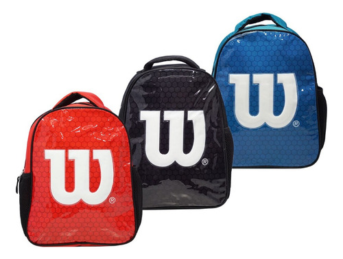 Mochila Wilson Kids 12 65.010627 Escolar Color Azul Diseño De La Tela Liso
