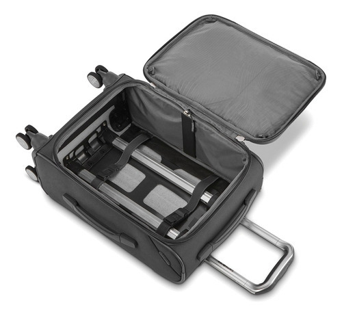 Mala de cabine Samsonite Ascentra, cor preta, Lisa