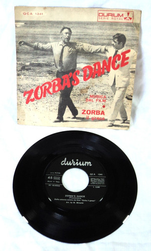 Disco Vinilo Simple Zorba Dance Zorba El Griego A. Queen B3