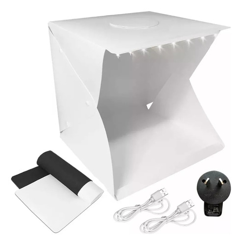 Caja De Luz Mini Estudio Fotografía Lightbox Profesional Led