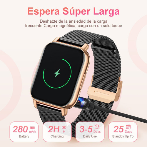 Smartwatch Impermeable Con Llamadas Por Bluetooth P/mujer