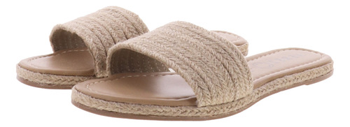 Sandalias Hermosas De Piso Banda De Yute Dama Moda Elo