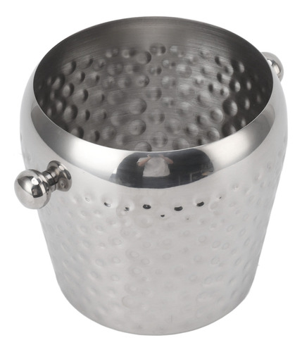 Minicubitera Plateada De Acero Inoxidable Con Aislamiento Fr