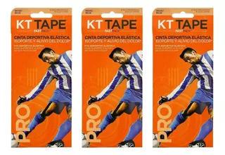 Pack 9 Cinta Deportiva Elástica Kt Tape Beige