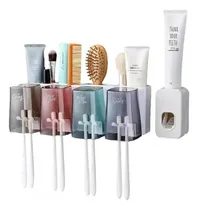 Comprar Dispensador Pasta De Dientes Y Porta Cepillos Antibacterial