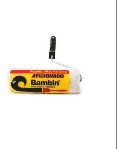 Imagen 1 de 7 de Rodillo Para Pintar De Lana Bambin 10cm Aficionado